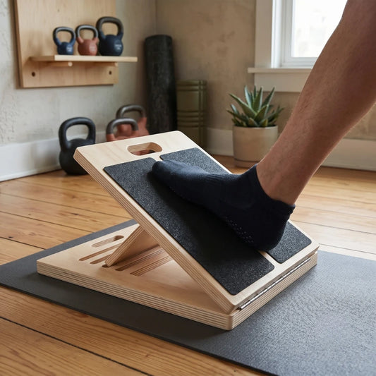 Foldable Wood Incline Calf Stretcher Board