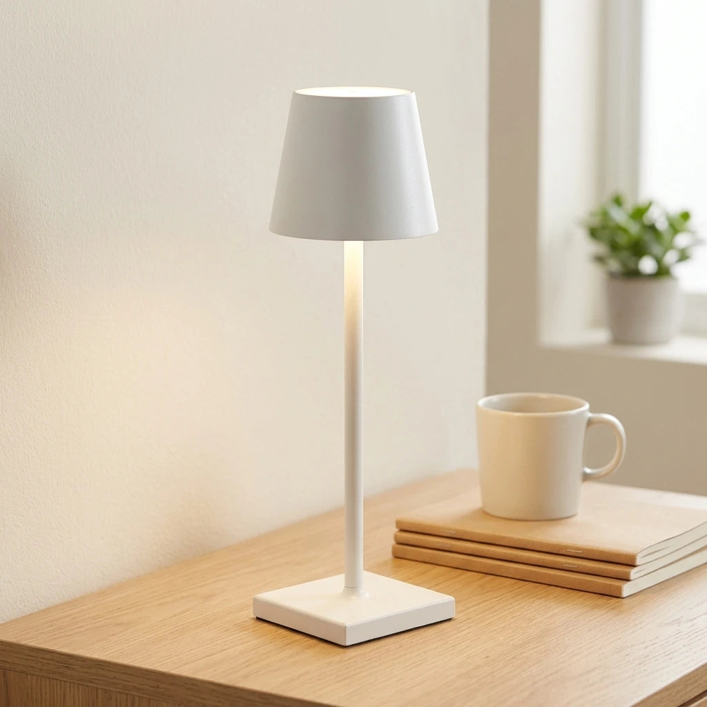 Cordless Dimmable Table Lamp Metallic Black