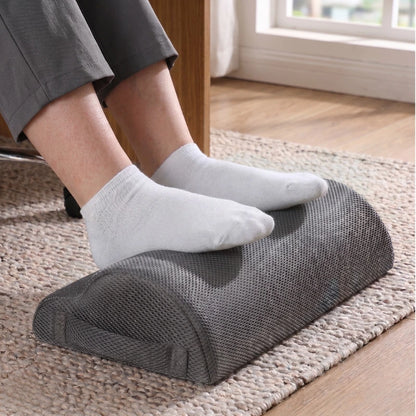 Memory Foam Under-Desk Footrest & Leg Rest Pillow