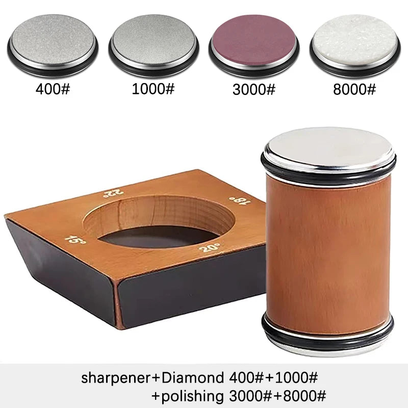 4-Angle Rolling Knife Sharpener Diamond Kit