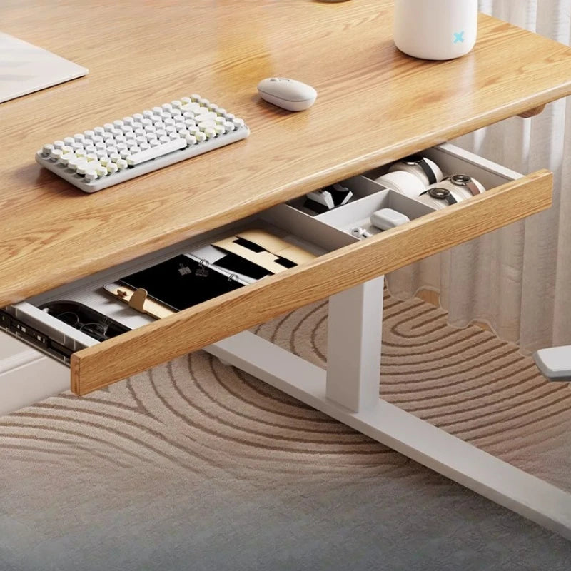 Solid Wood Under-Desk Drawer Organizer