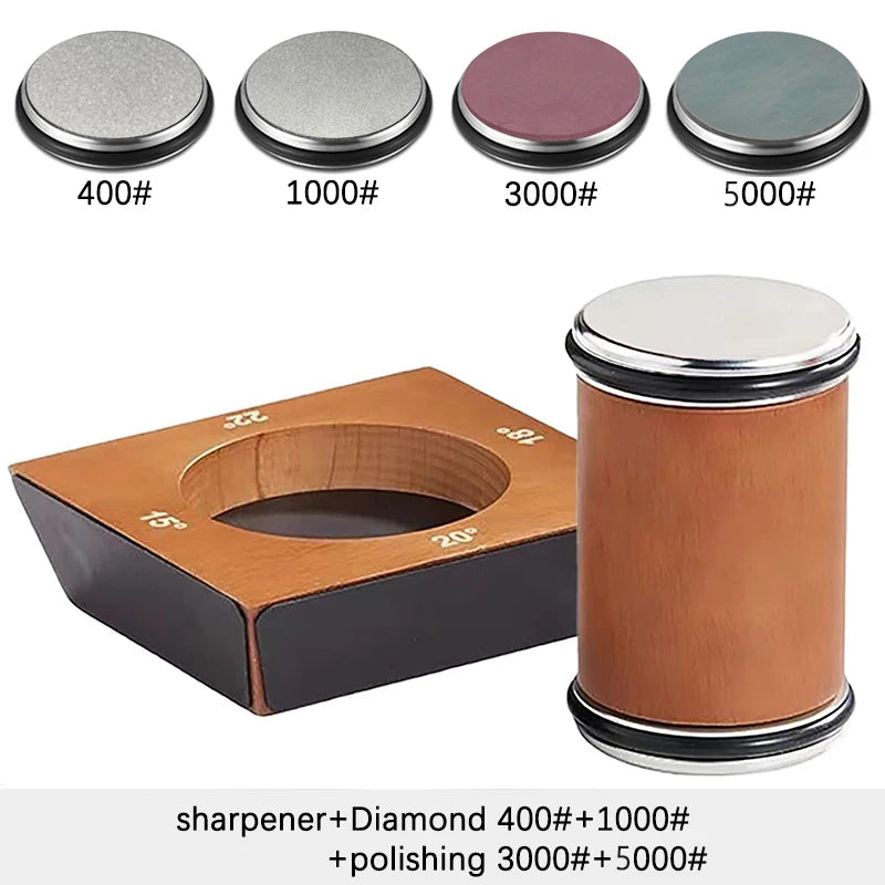 4-Angle Rolling Knife Sharpener Diamond Kit