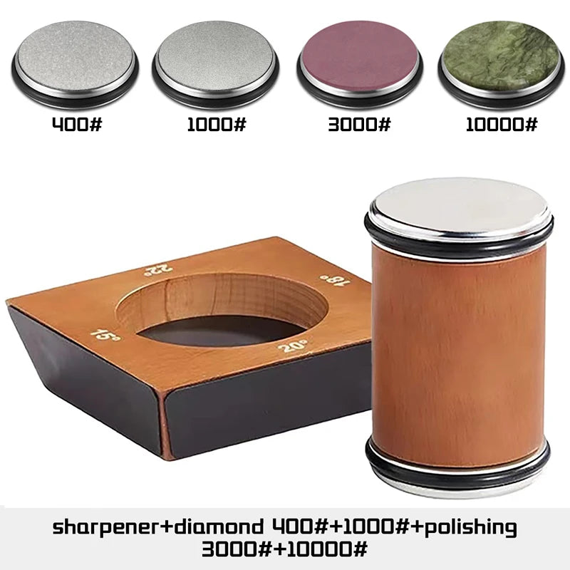 4-Angle Rolling Knife Sharpener Diamond Kit