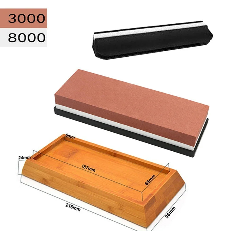 Dual-Grit Knife Sharpening Stone Kit 8000