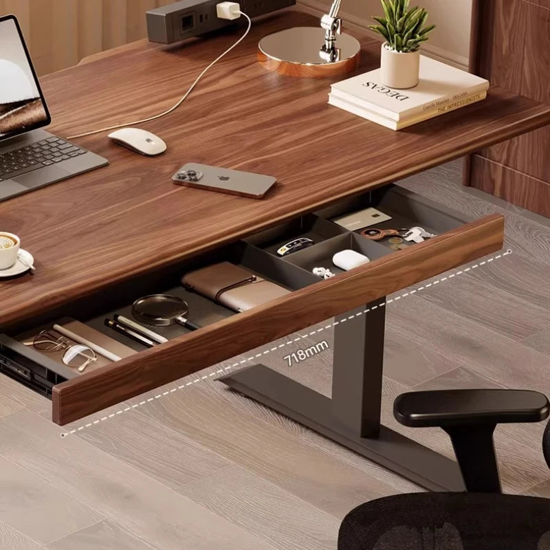 Solid Wood Under-Desk Drawer Organizer