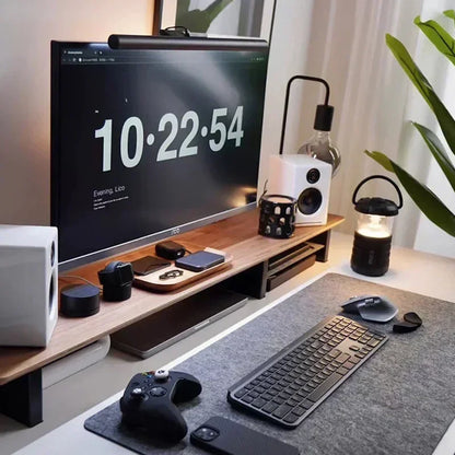 Solid Black Walnut Monitor Riser Stand