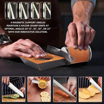 4-Angle Rolling Knife Sharpener Diamond Kit