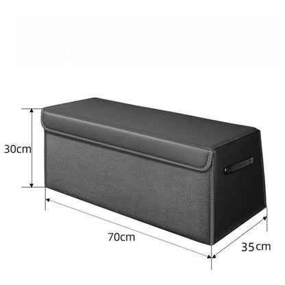 Folding Suede Leather Car Trunk Storage Box