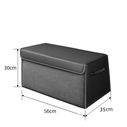 Folding Suede Leather Car Trunk Storage Box