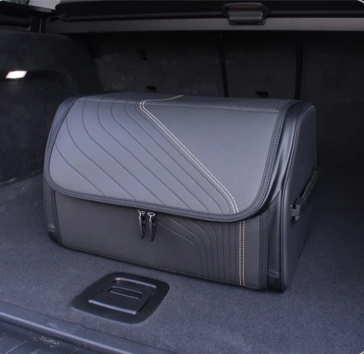 Nappa Leather Luxury Car Trunk Organizer