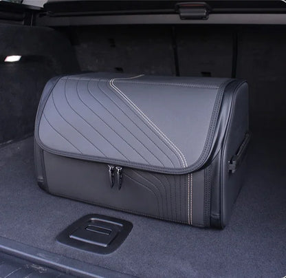 Nappa Leather Luxury Car Trunk Organizer