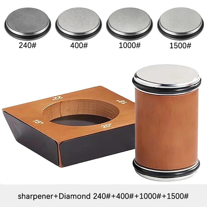 4-Angle Rolling Knife Sharpener Diamond Kit