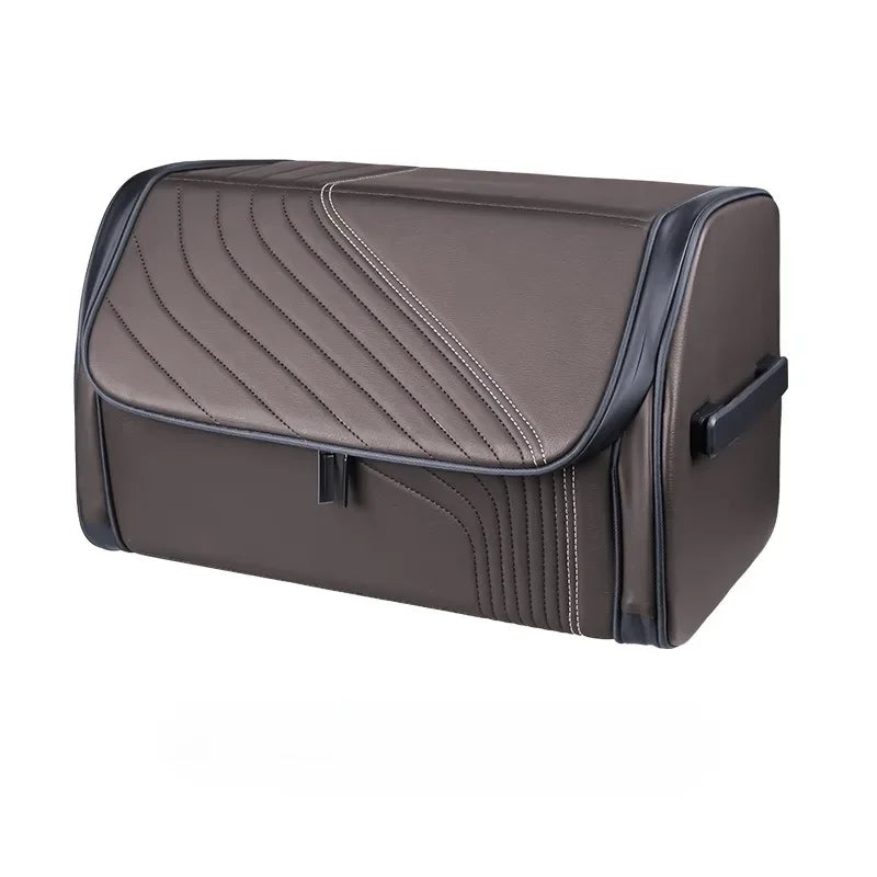 Nappa Leather Luxury Car Trunk Organizer