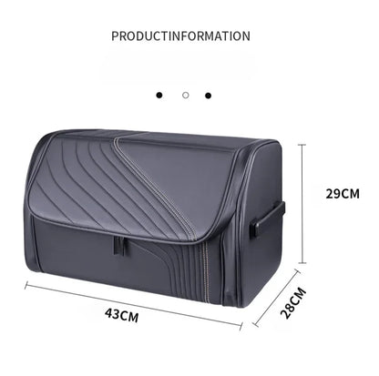 Nappa Leather Luxury Car Trunk Organizer