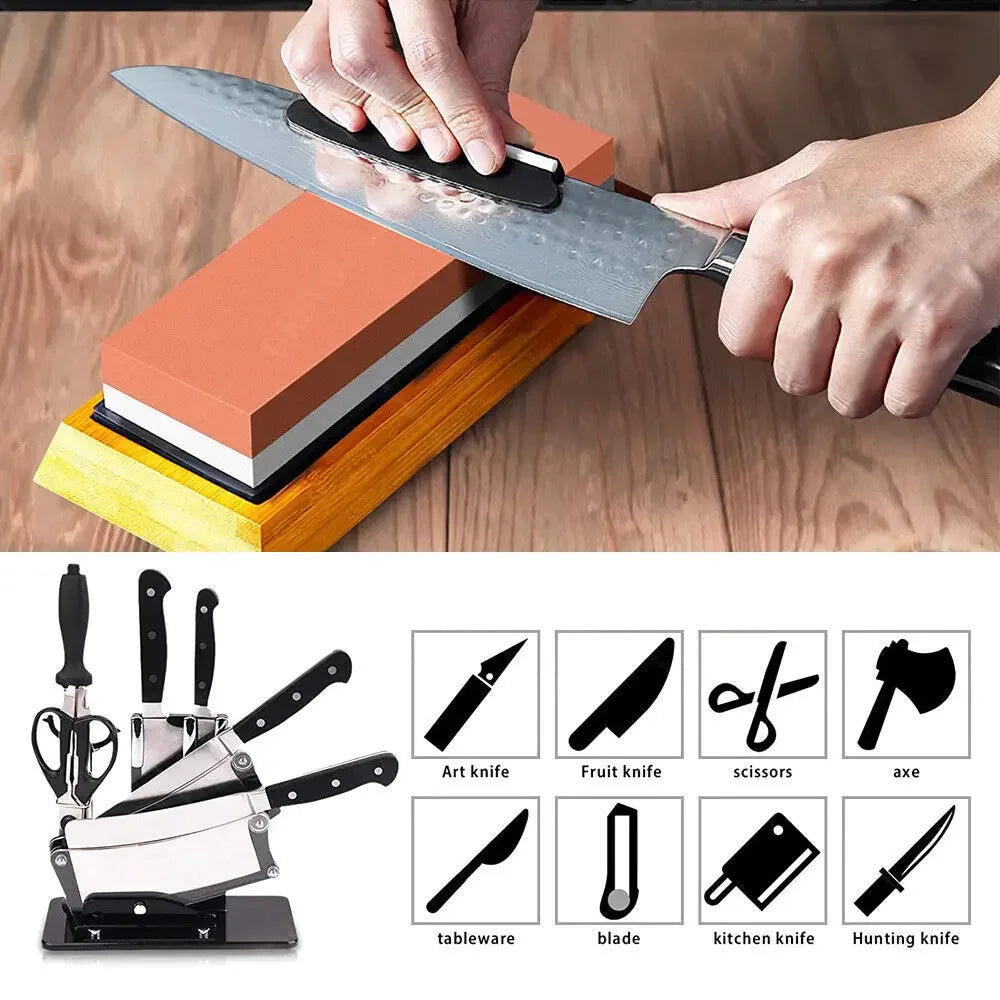 Dual-Grit Knife Sharpening Stone Kit 8000
