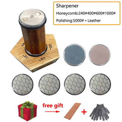Diamond Rolling Knife Sharpener Stone Kit