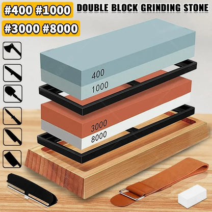 Dual-Grit Knife Sharpening Stone Kit 8000
