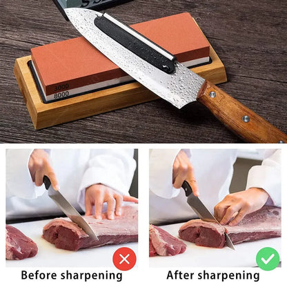 Dual-Grit Knife Sharpening Stone Kit 8000