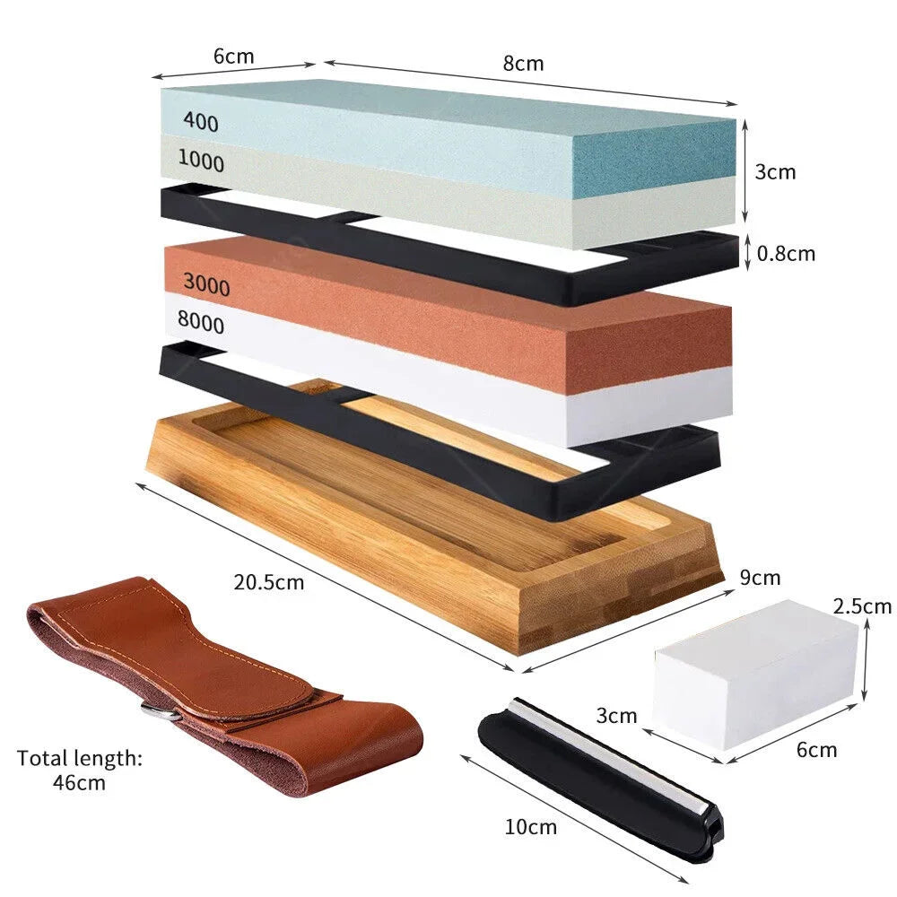 Dual-Grit Knife Sharpening Stone Kit 8000
