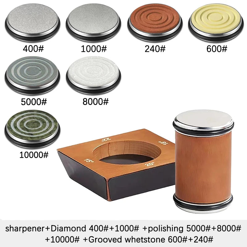 4-Angle Rolling Knife Sharpener Diamond Kit