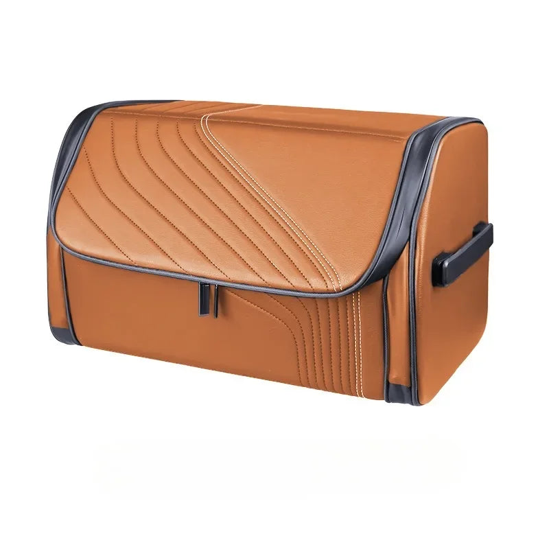 Nappa Leather Luxury Car Trunk Organizer