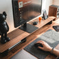 Black Walnut Monitor Stand with Drawers